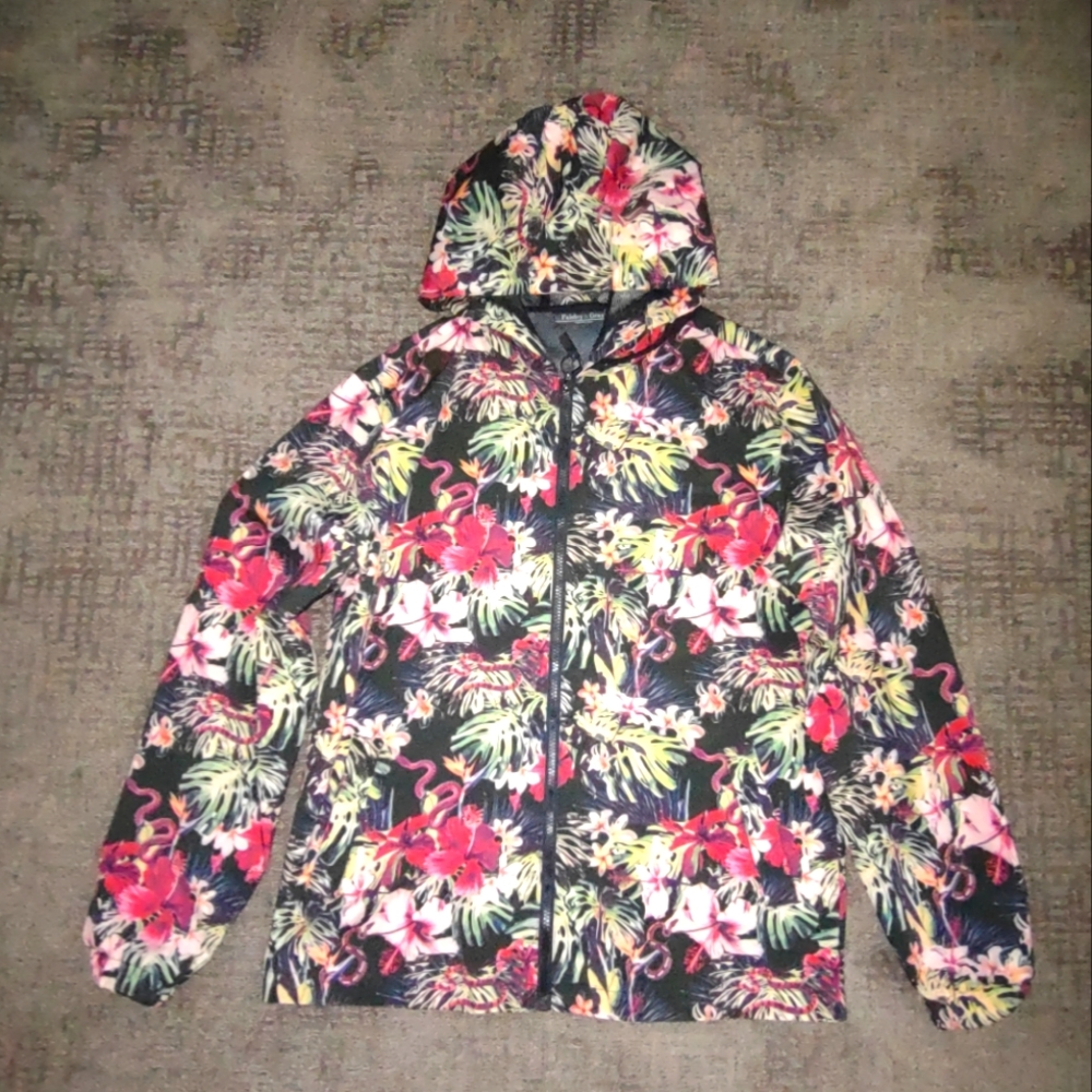 Hooded Rain Jacket - Paisley & Gray